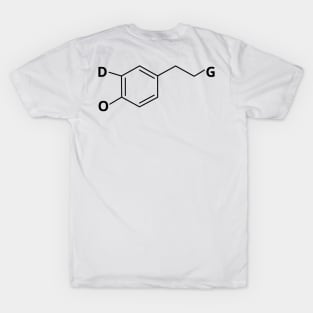 Dopamine Molecule Dog T-Shirt